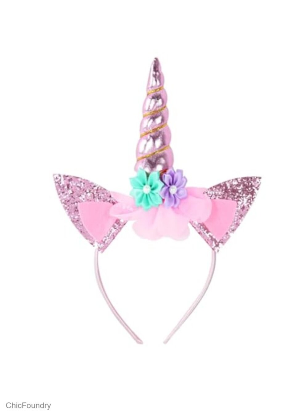 Unicorn Horn Headband Glitter Cute Hairband Birthday Party Cosplay Hair